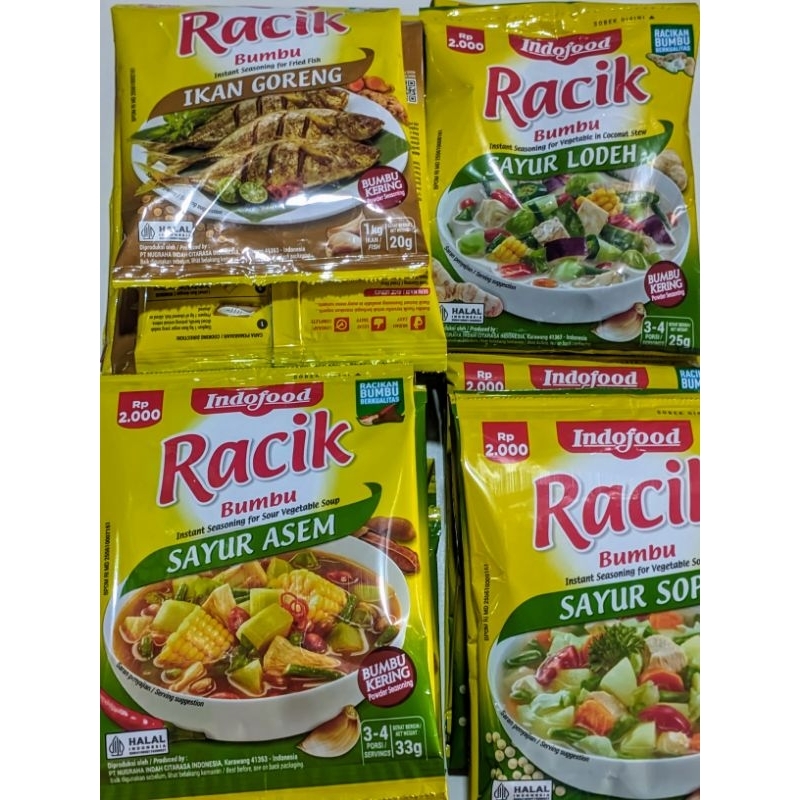 

BUMBU INDOFOOD RACIK/BUMBU KERING ( 1 RENCENG )