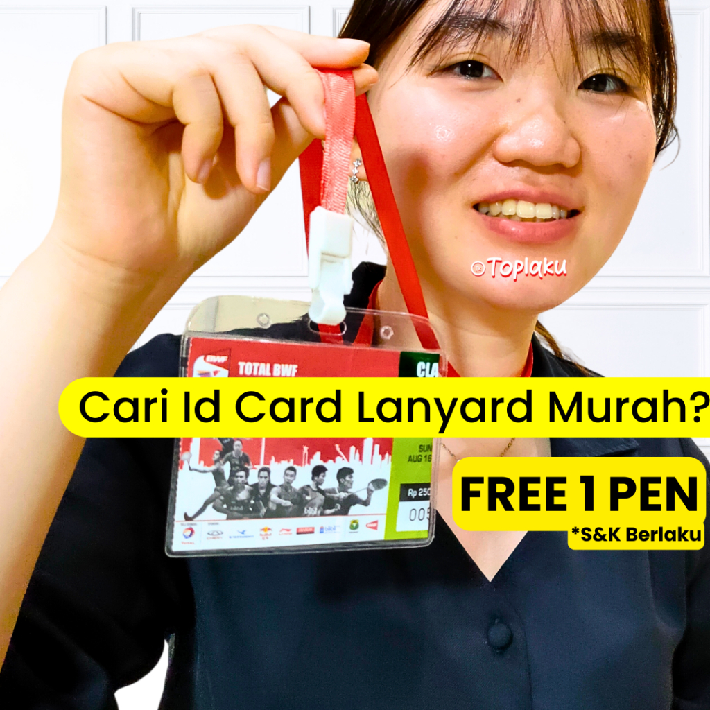 

ID CARD Mika Tali Lanyard Gantungan Plastik Kalung Nametag Dada Holder Leher Aesthetic Lucu Nama Tag