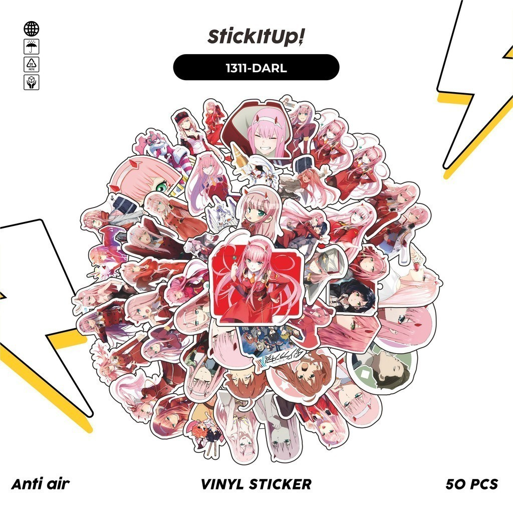 

COD✨ 100 Pcs Stiker DARLING in the FRANXX v2 Lucu Anti Air Untuk Dekorasi Notebook Sepeda Skateboard Handphone DIY