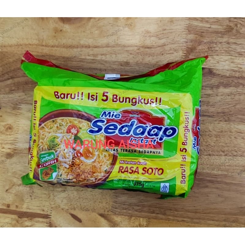 

Mi Instan Mie Sedaap Soto Pack Isi 5 bks