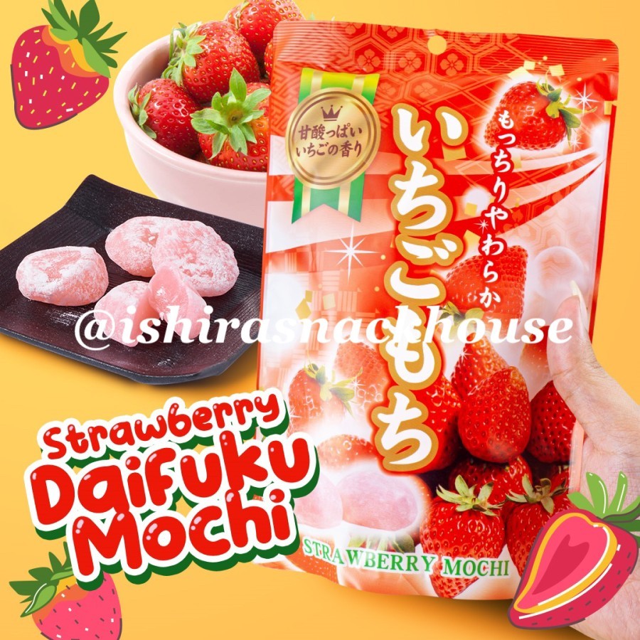 

Japan Strawberry Daifuku Mochi / Mochi Jepang rasa strawberry