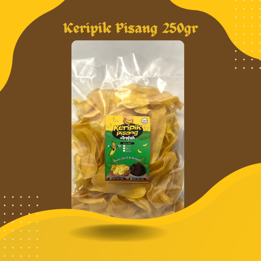 

keripik pisang enak 250Gr