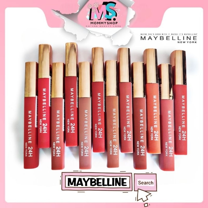 LIP GLOSS MAYBELLINE 24H VELVET GOLD 12VARIAN WARNA