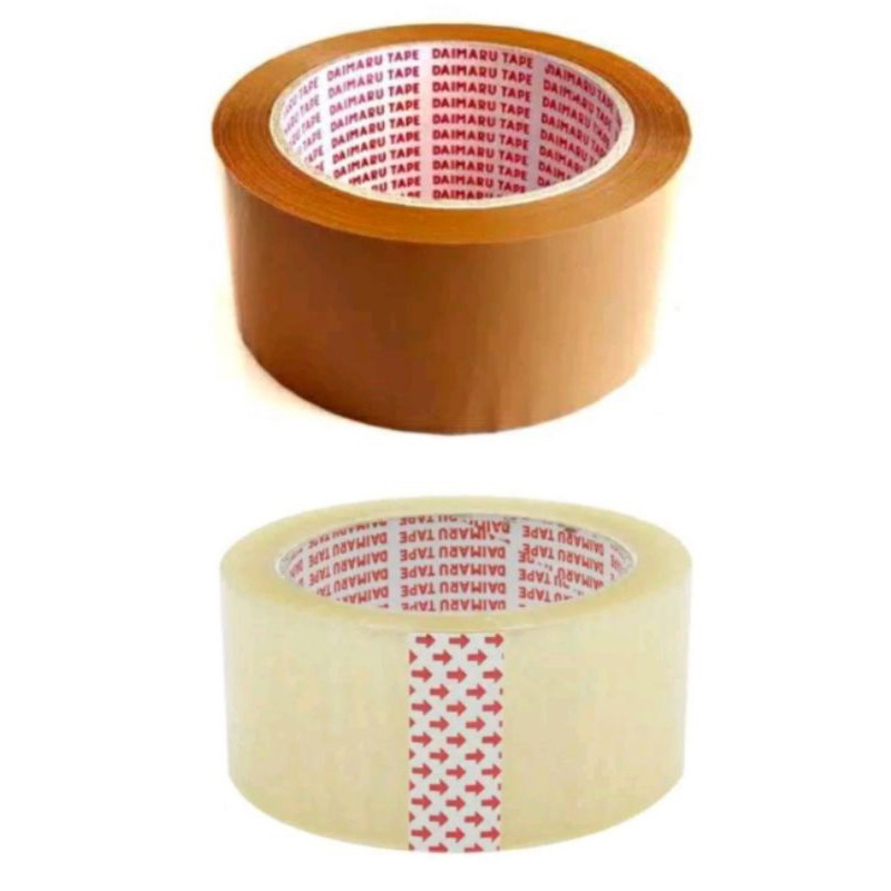 

(1Pcs) Lakban DAIMARU 2 Inci 48mm x 90 Yard Opp Tape Isolasi Bening Coklat