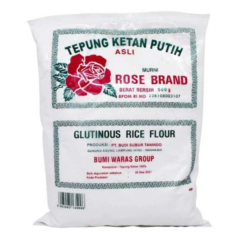 

Tepung Ketan Putih Rose Brand 500gr