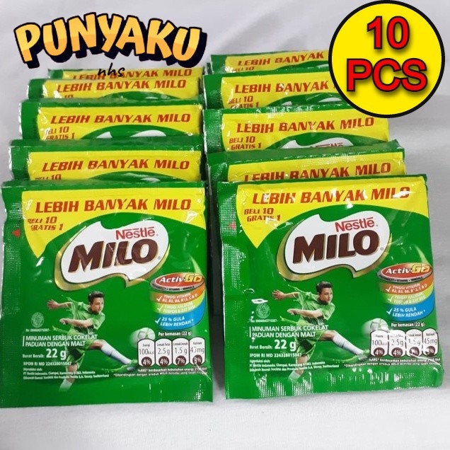 

MILO Activ-Go Susu Bubuk Sachet 22 gr RENCENG ( ISI 10 )