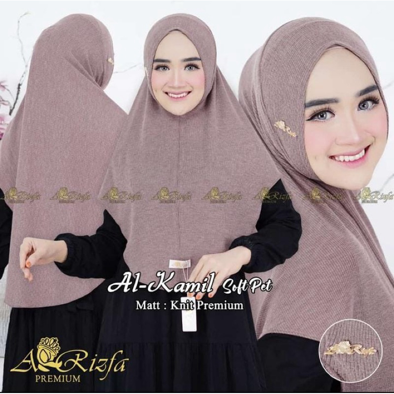 ARRIZFA HIJAB INSTAN AL KAMIL KNIT MALAY PREMIUM ADEM NYAMAN DIPAKAI ORI ARRIZFA HIJAB