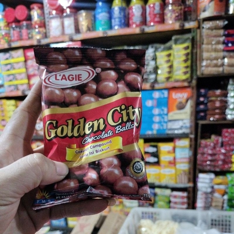 

L'AGIE Golden Citi chocolate balls 75 g