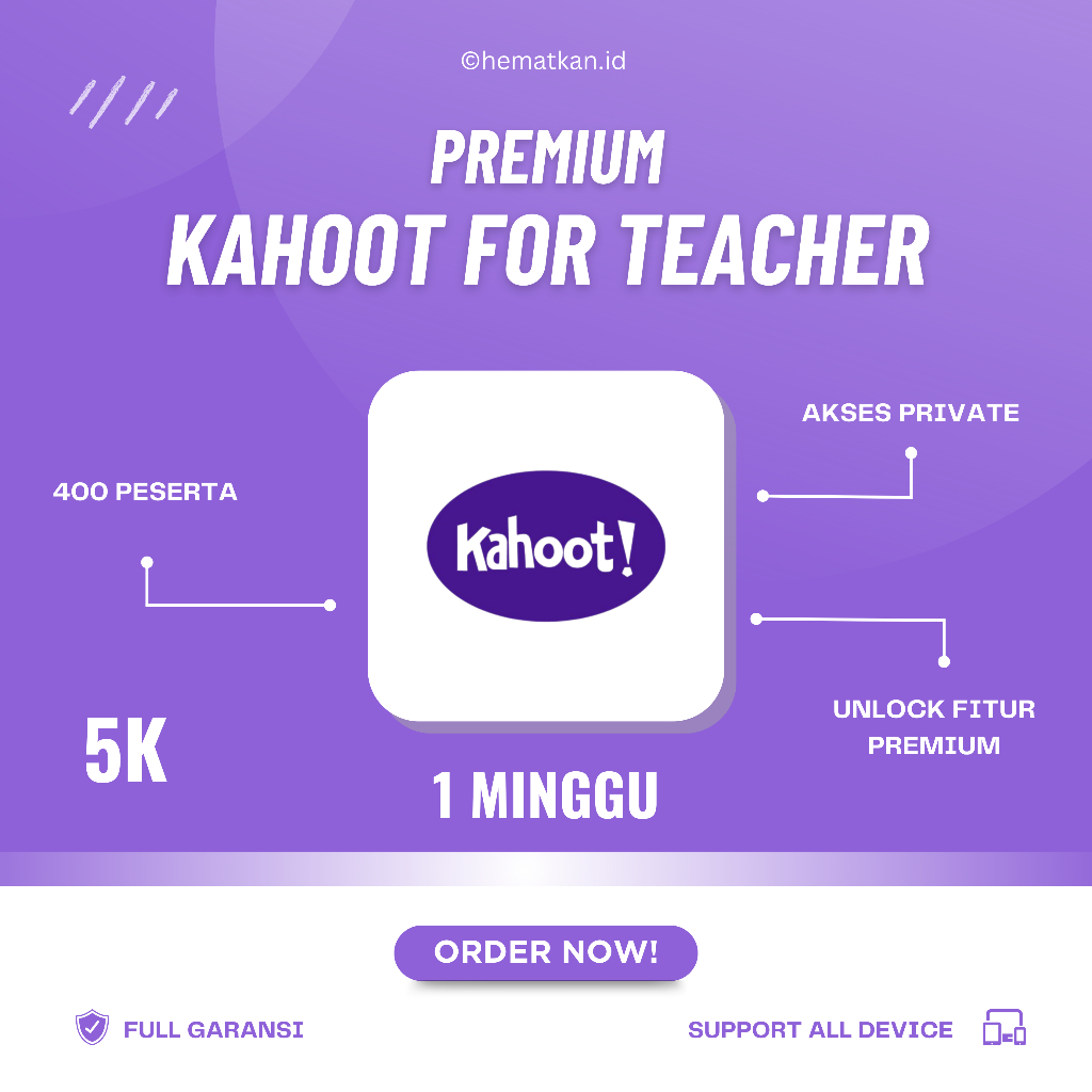 KAHOOT TEACHER PREMIUM [SEMINGGU]