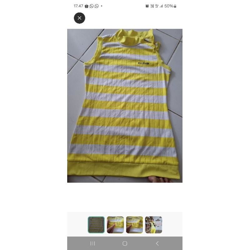 baju kuning olahraga golf