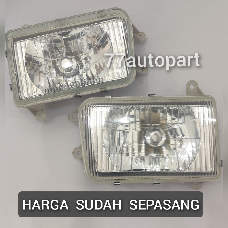 Lampu Besar Isuzu Panther Lama MODEL KRISTAL SET