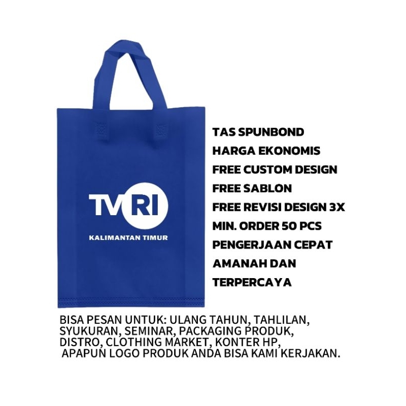 

Custom sablon Goodie Bag ukuran 25x35x8cm tebal 65gsm cocok untuk berbagai acara ulang tahun seminar tahlilan syukuran khitanan pernikahan souvenir seminar
