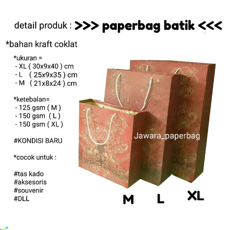

Paperbag batik merah