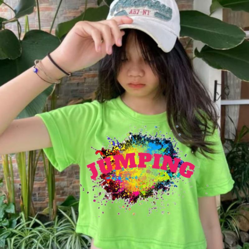 KROPTOP JUMPING TRAMPOLINE ATASAN WANITA DEWASA