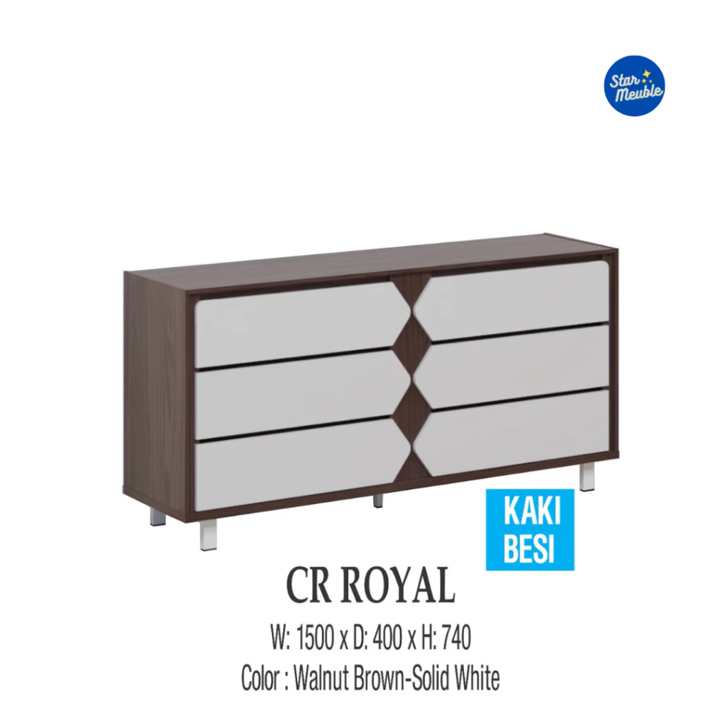 Sideboard Credenza Kabinet Kaki Besi CR Royal