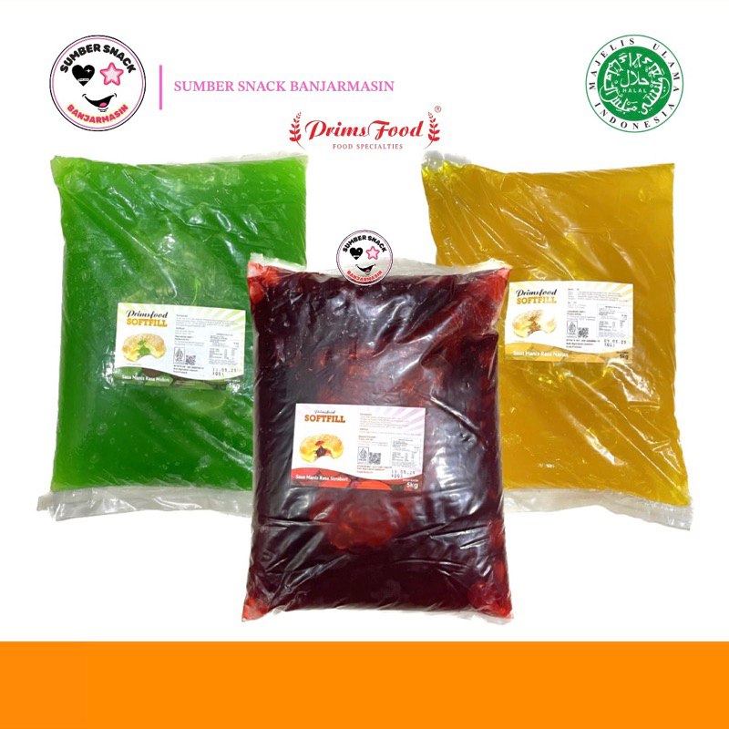 

Prims Food Softfill Excellent Selai Buah (5kg) (4 Varian Rasa)