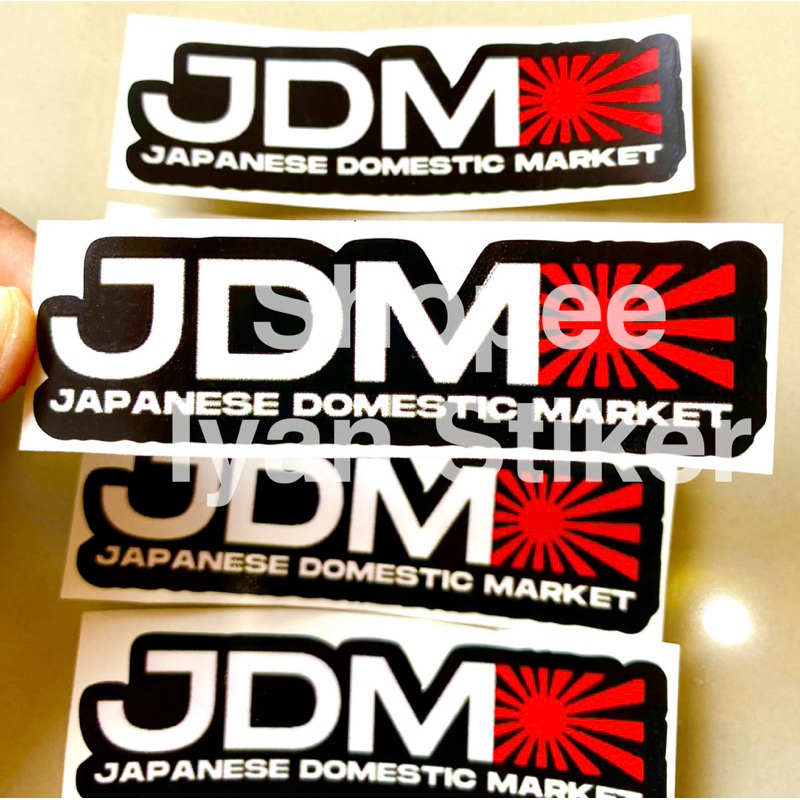 Stiker plat kt jdm japan