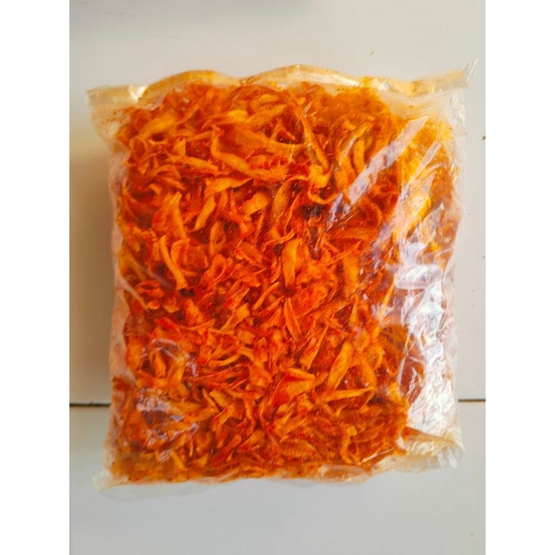 

Keripik singkong pedas gurih manis