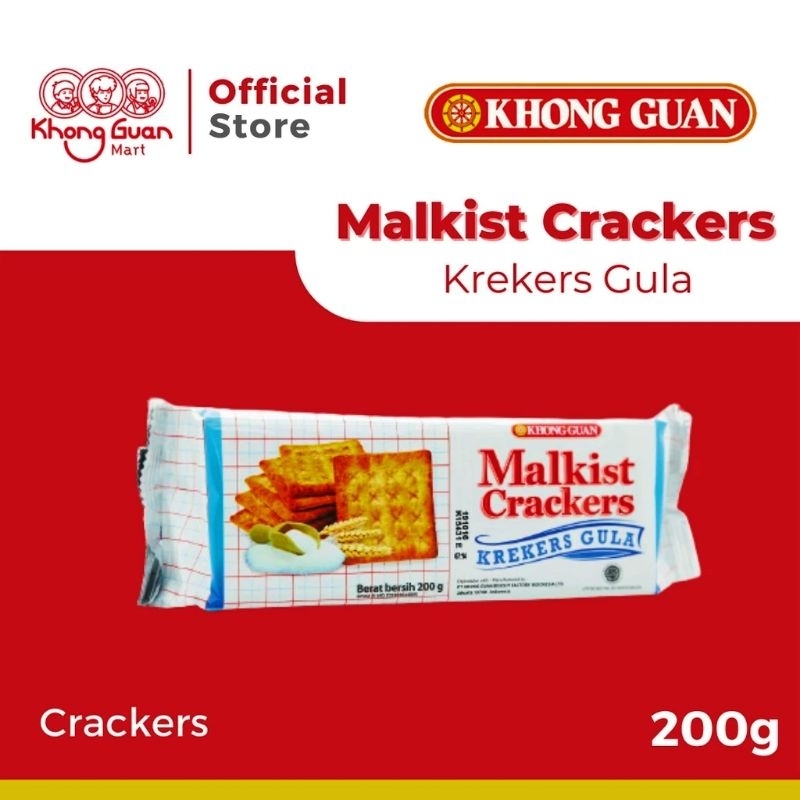 

Khong Guan Malkist Cracker krekers gula 200 gram