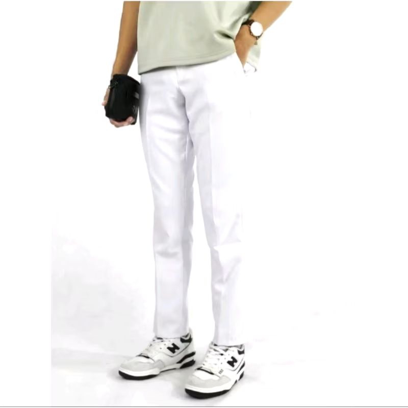 Buy~CELANA PANJANG FORMAL PRIA,CELANA KERJA PRIA BAHAN SLIMFIT*PUTIH BERSIH*ORIGINAL 100%