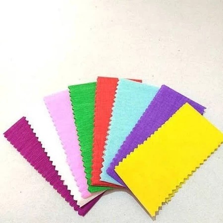 

Kertas krep potong, isi 10 lembar, kertas krep potong warna warni,kertas kerajinan