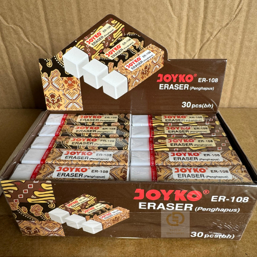

Eraser Penghapus Joyko ER-108 (1 KOTAK ISI 30 PCS) BATIK
