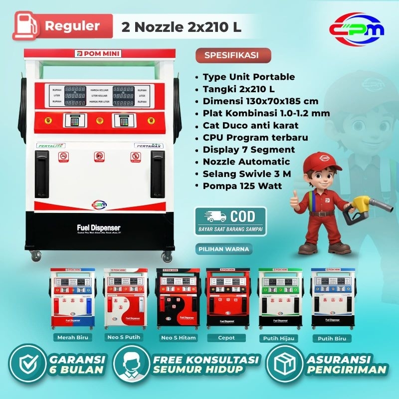 POM MINI -Pertamini Digital 2x210 Liter(Produk CPM)