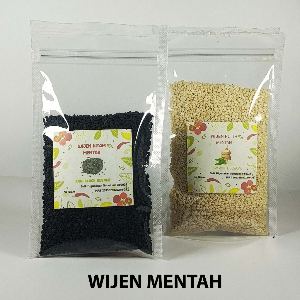 

WIJEN PUTIH DAN HITAM MENTAH UKURAN 50 gram & 100 Gram