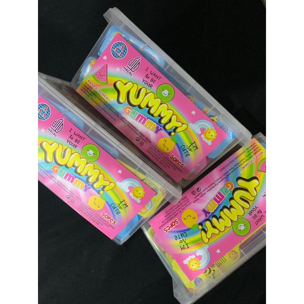 

Permen Lunak Yummy Gummy isi 50pcs/box