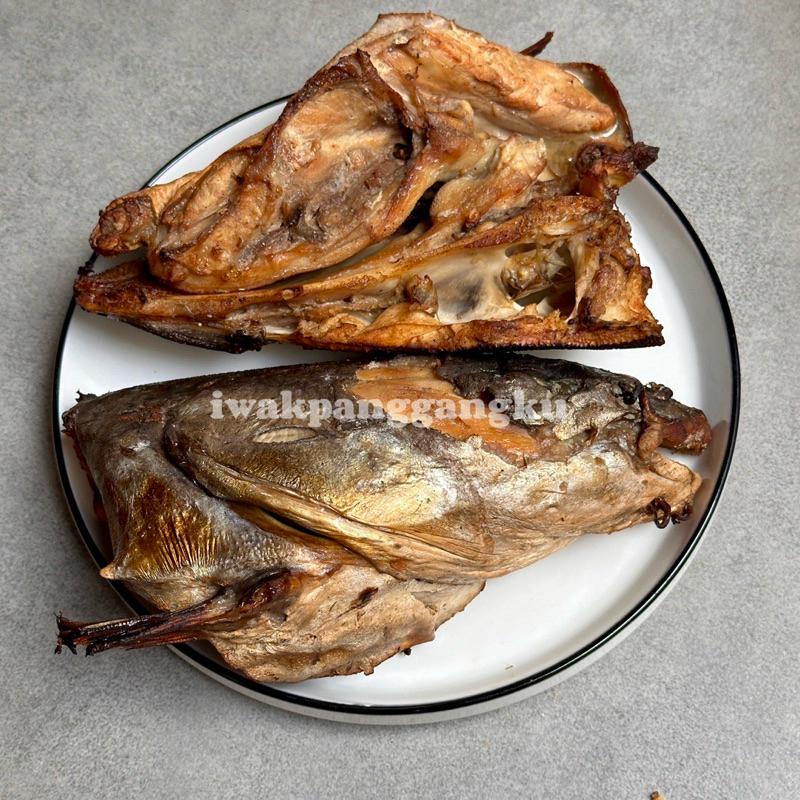 

Termurah +-400gr ikan asap iwak panggang ndas/kepala manyung mangut [Kemasan Vakum]