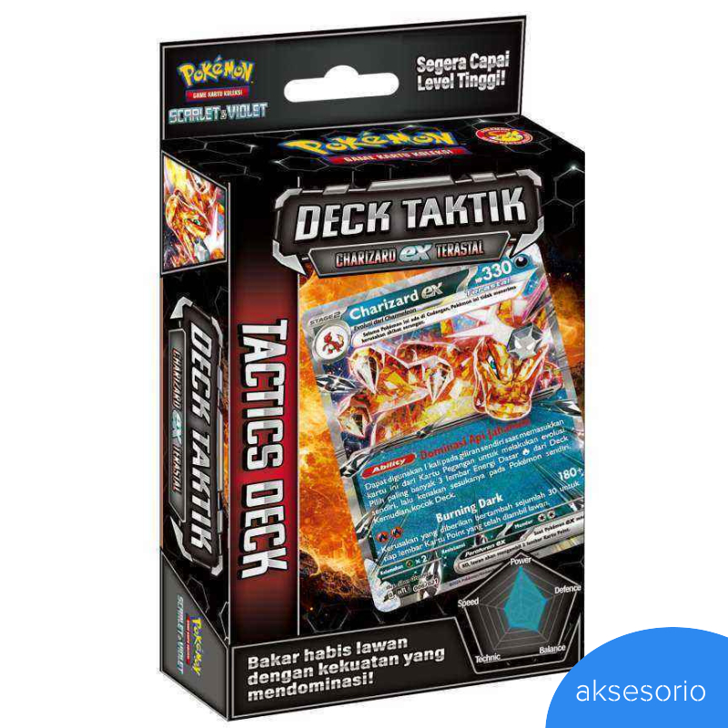 [PROMO] Pokemon TCG Indonesia Starter Deck Taktik SVTL Charizard ex Terastal