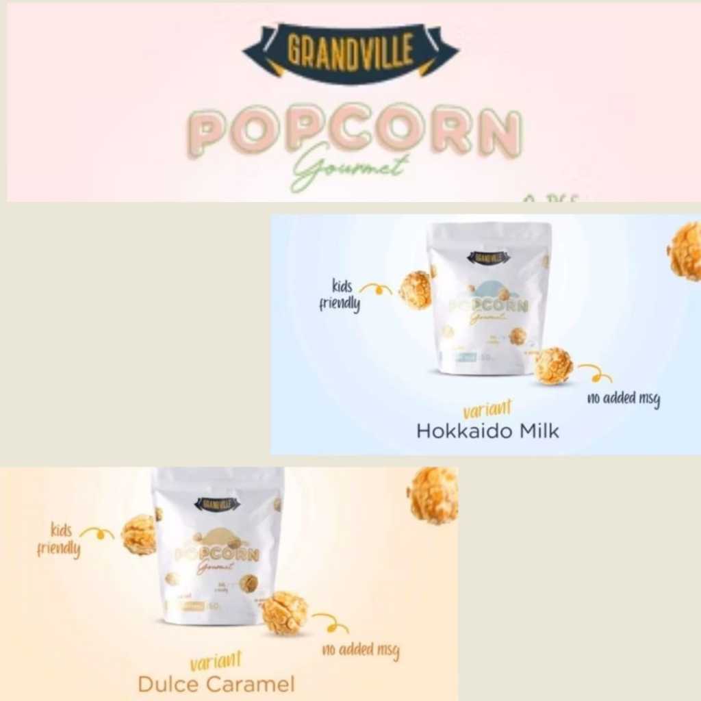 

GRANDVILLE Popcorn gourmet Hokkaido Milk dan Dulce Caramel (50 gr) - Kota Manado