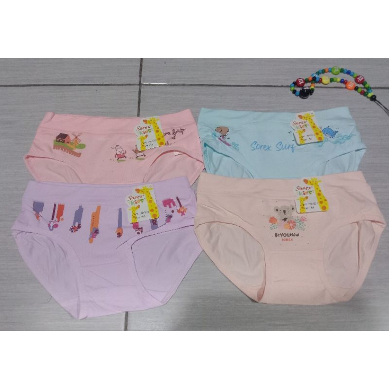 3pcs celana dalam anak sorex/celana dalam sorex anak motif