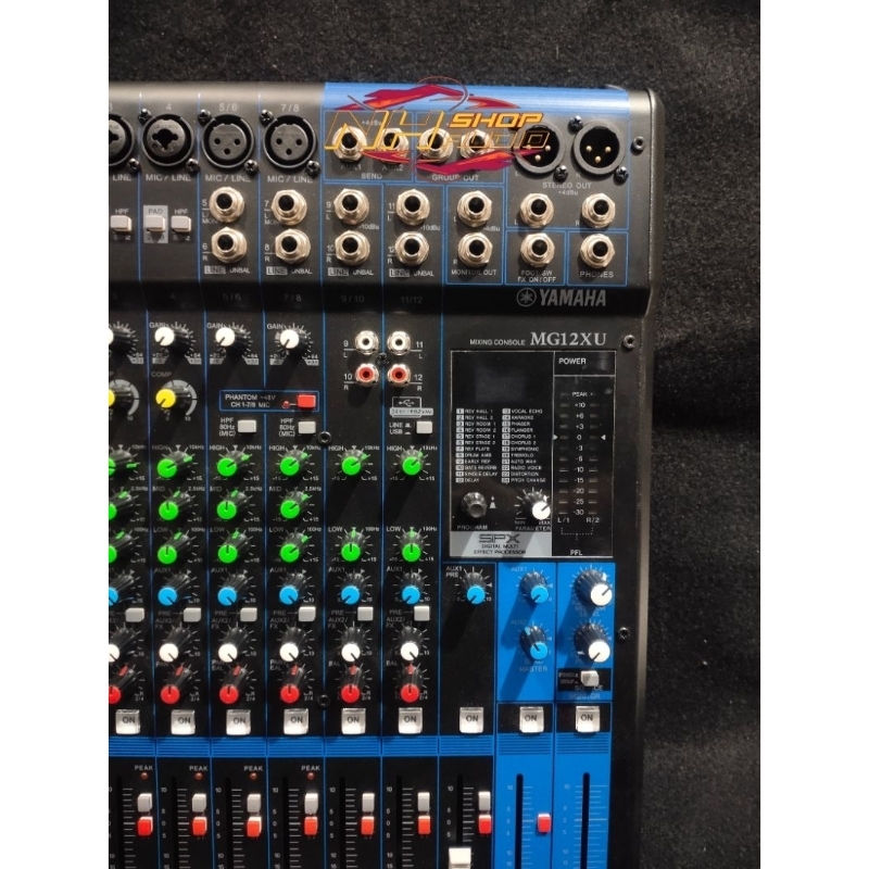 Mixer Audio Yamaha MG12XU MG 12XU MG 12 XU Grade A 12 Chanel Efek 24 DSP Digital Reverb 2 Aux 2 Grou