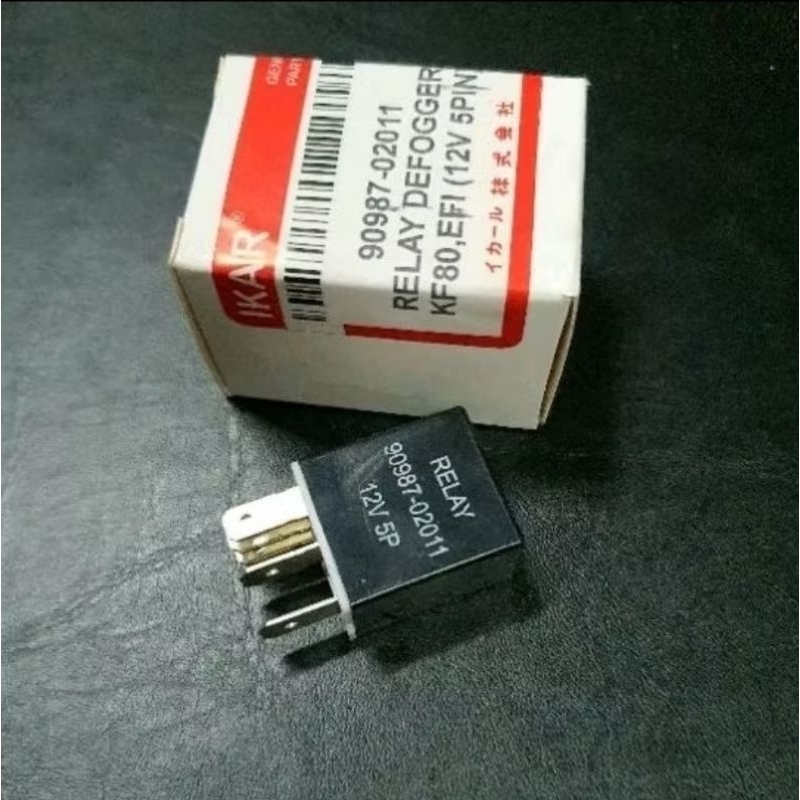 RELAY DEFOGGER AC-LAMPU-POWER WINDOW TOYOTA KIJANG EFI/KF80/7K/12v-5Pin/90987-02011
