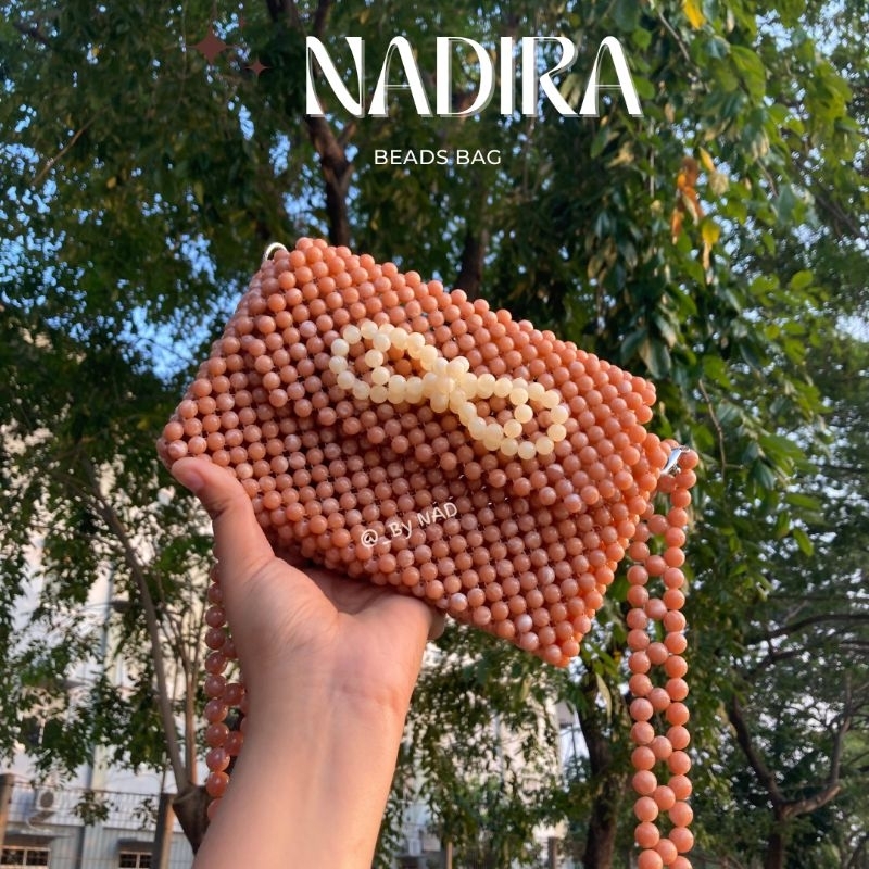 Nadira Beads Bag/sling bag/tas manik manik/pearl bag/custom tas manik manik (By NAD)