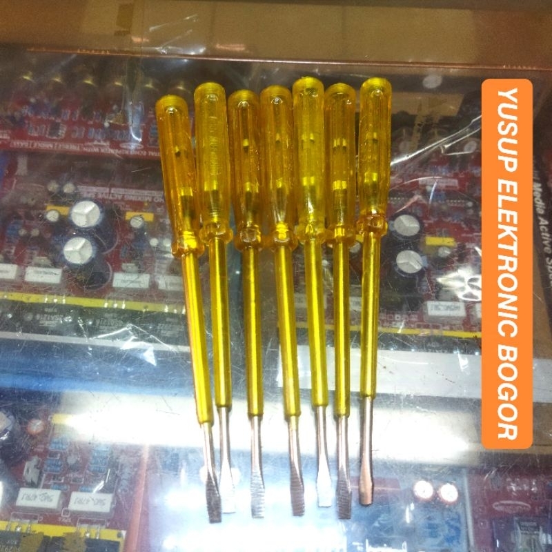 Test pen Okachi , Test pen tester arus listrik, Obeng test arus listrik