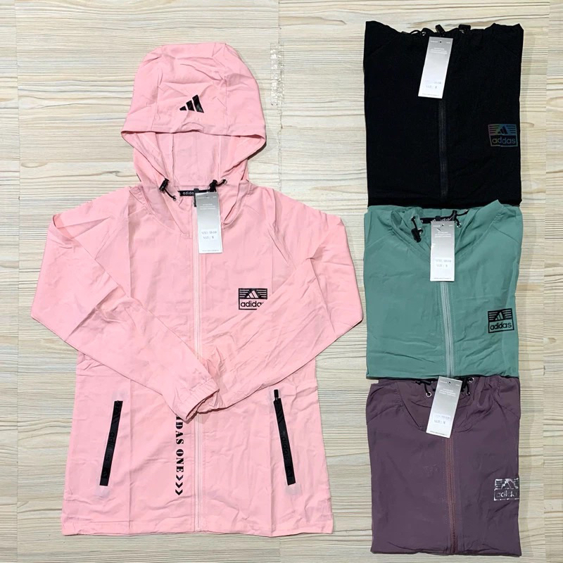 JAKET MICRO NIKE WANITA LADIES MERAH HITAM PEACH OREN LENGAN PANJANG TOPI KUPLUK NEW IMPORT RUNNING
