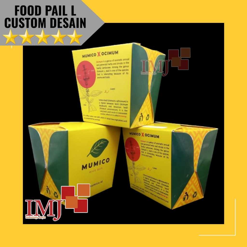 FOOD PAIL L CUSTOM DESAIN KARDUS AYAM GEPREK CUSTOM LUNCH BOX CUSTOM RICE BOX CUSTOM