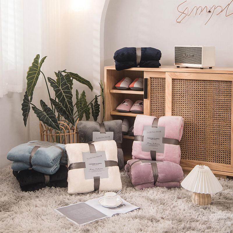 Selimut Bulu Tebal Dewasa Polos Hotel 150x200