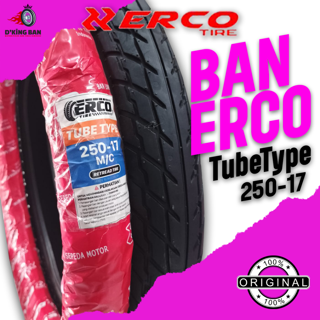 Ban Motor ERCO Tubetype 250-17 Non Tubeless Ring 17