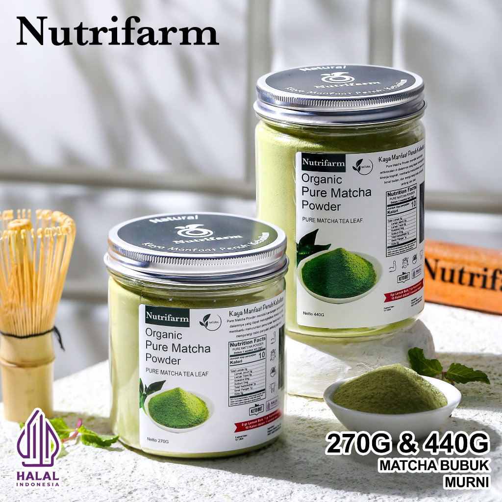 

NUTRIFARM MATCHA POWDER MINUMAN PURE PREMIUM 440G 270G