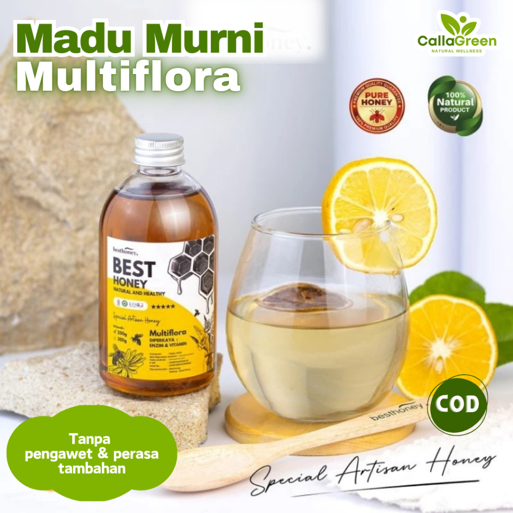 

MADU MULTIFLORA MURNI 350 GRAM - GR ASLI 100% ORIGINAL TANPA CAMPURAN MAKANAN MINUMAN JAMU HERBAL SUPPLEMEN VITAMIN MADU DIET SEHAT DETOX ALAMI PREMIUM PURE ORGANIK MAKANAN MINUMAN SEHAT HERBAL SUPLEMEN ALAM GAYA HIDUP SEHAT PRODUK LOKAL CHIA SEED LEMON