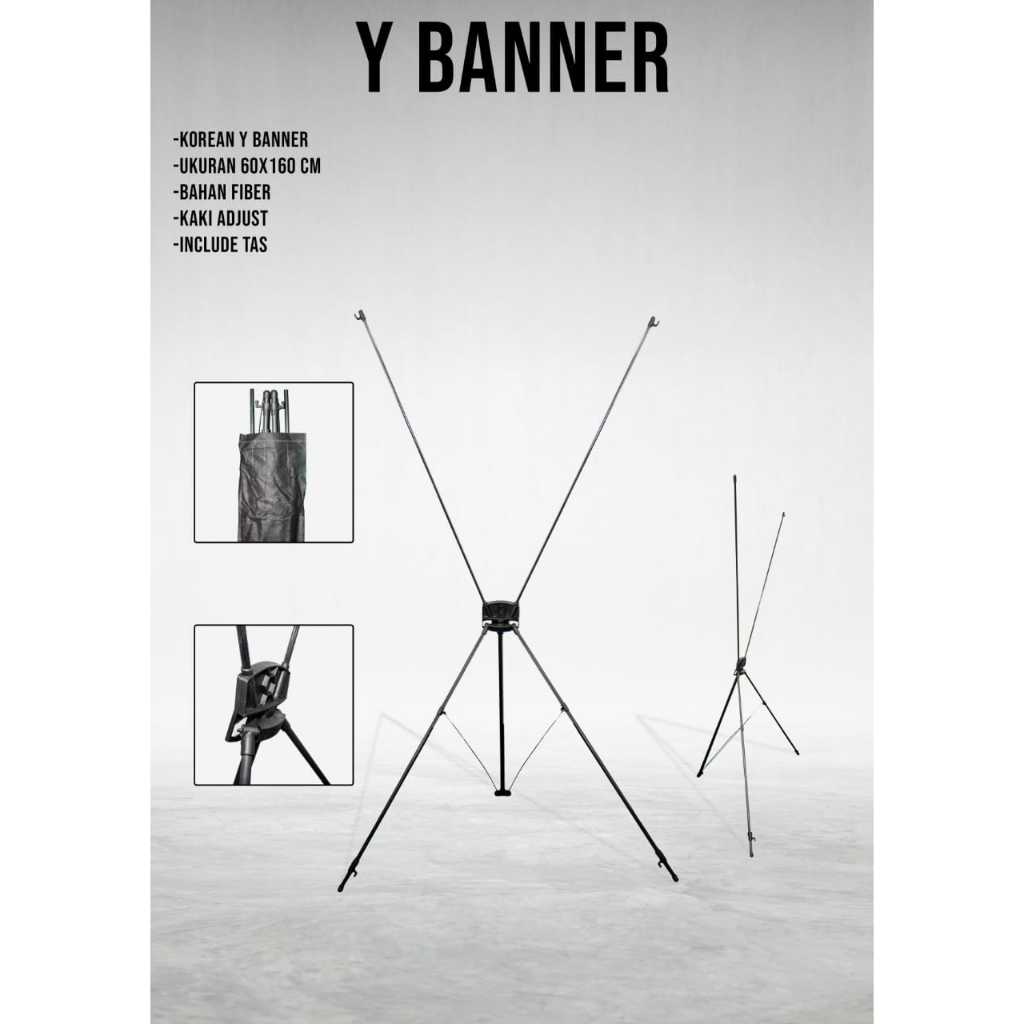 Y BANNER / STANDING Y BANER / DISPLAY UKURAN 60 X 160 CM / RANGKA Y BANNER