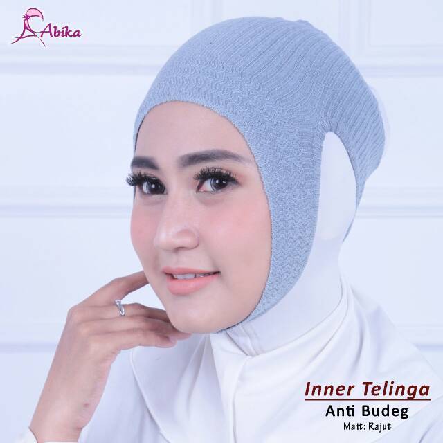Baru Inner Ciput Abika Anti Budeg Ciput Telinga Tanpa Pusing Nyaman Ciput Rajut Premium