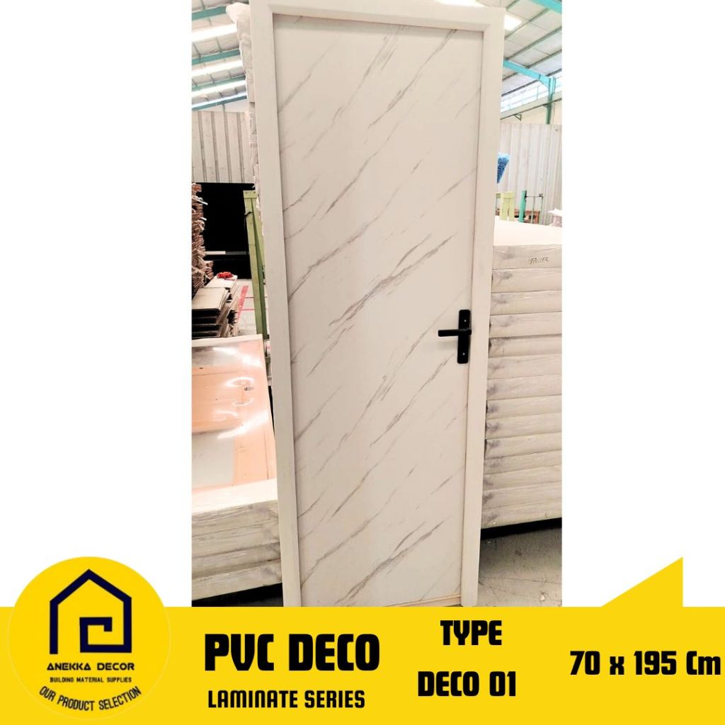 Pintu Kamar Mandi / Pintu Rumah PVC Crystal Type Deco