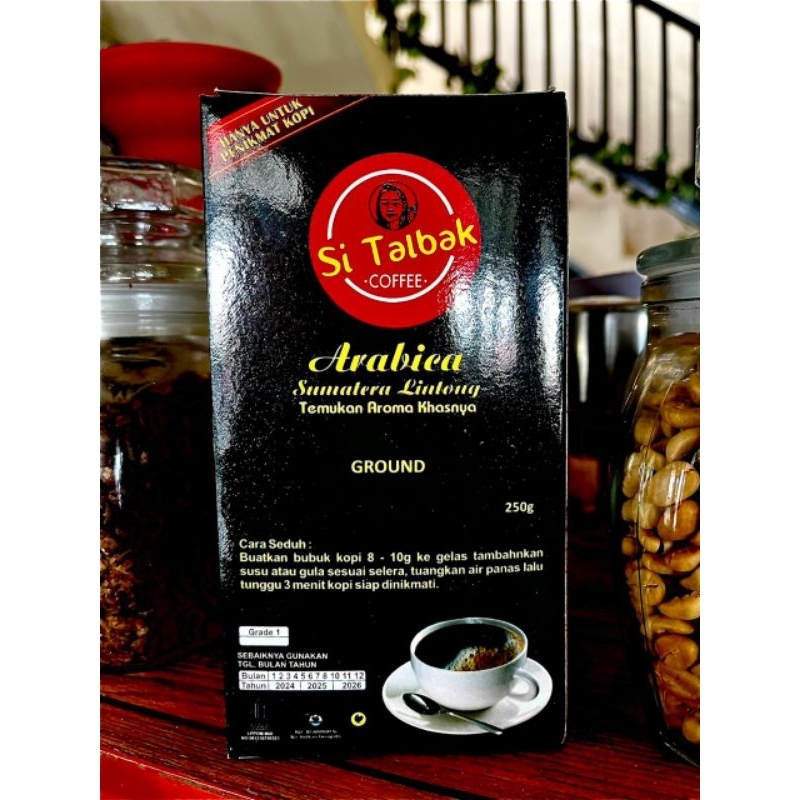 

KOPI ARABIKA SUMATERA LINTONG SI TALBAK COFFEE 250gr (Kemasan Baru)