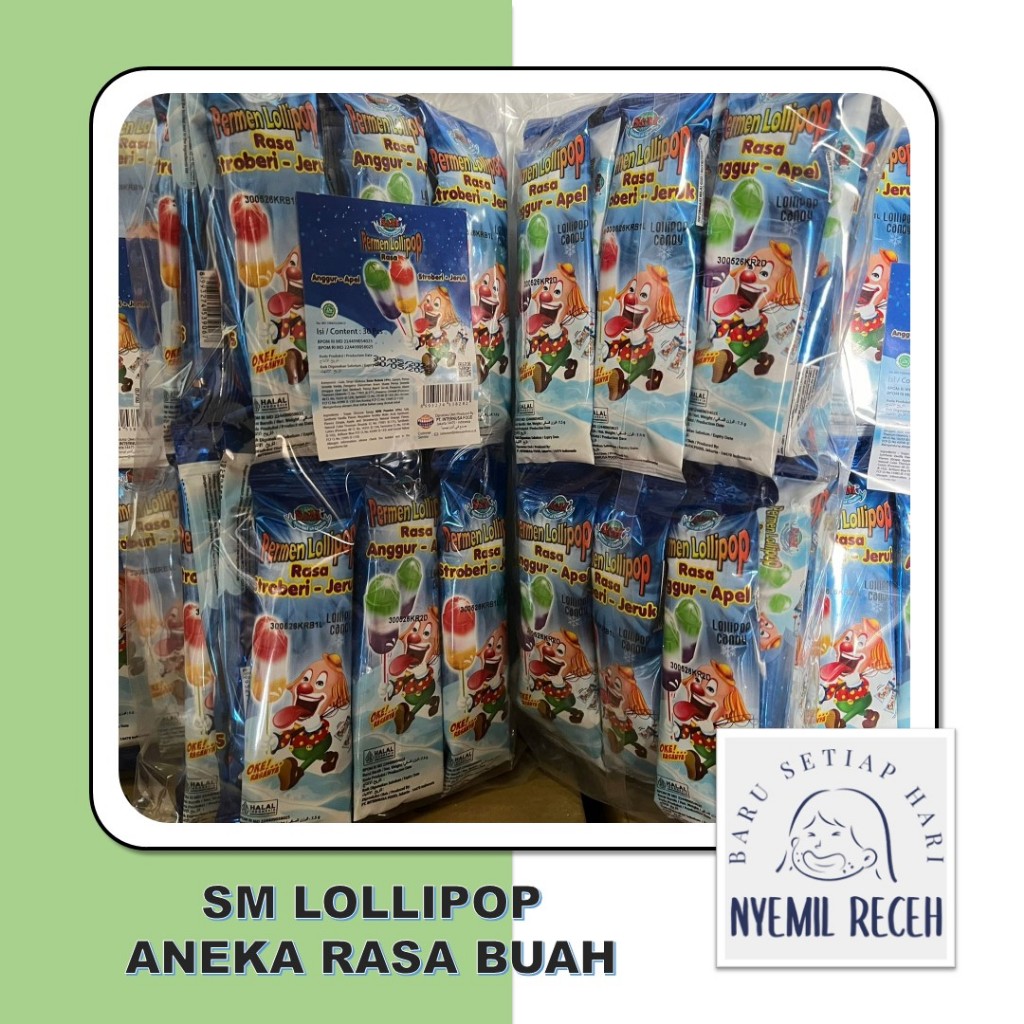 

SM Lollipop Aneka Rasa Buah Isi 7.5gr x 30pcs