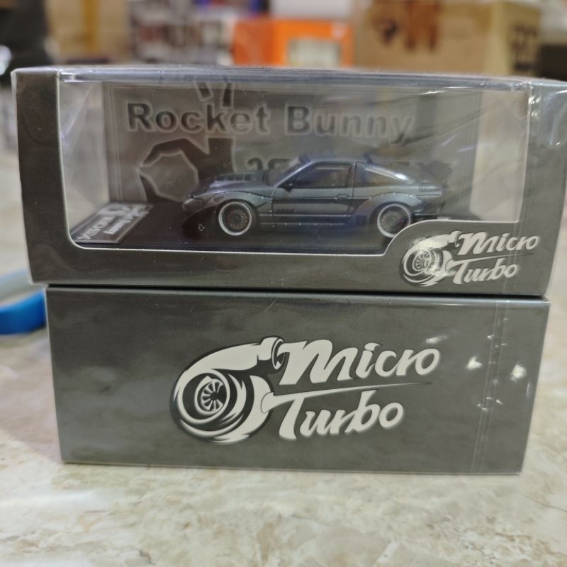 Micro Turbo 1/64 Nissan 180SX Pandem Rocket Bunny Grey