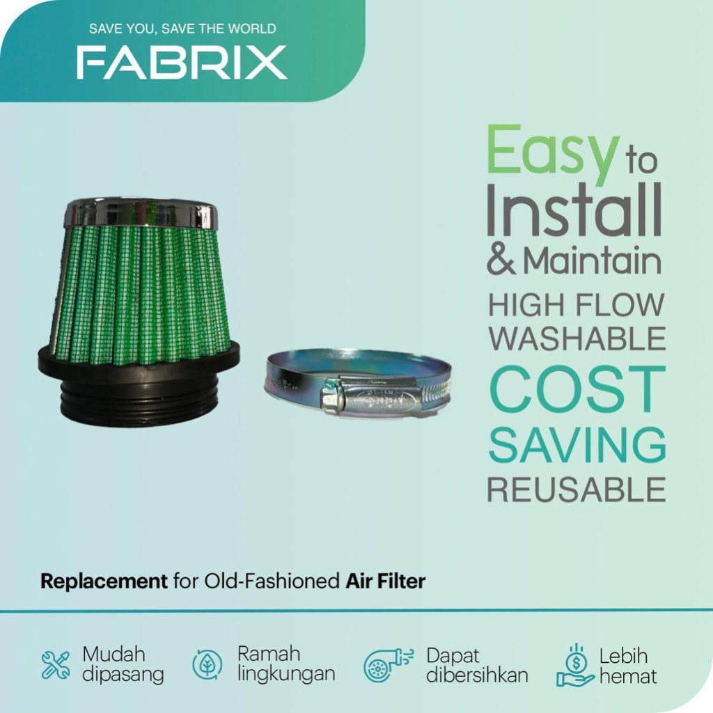 Fabrix Filter Udara Open Universal Motor